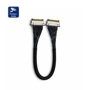UL1354 Custom Cable 40# Blue 36# Black Micro Coaxial Cable 20Pin 0.4mm LVDS Transmission Harness Cable Assembly