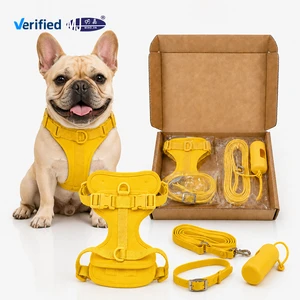 Wholesale Custom Logo Waterproof Dog Harness Set 4pcs Matching Pet Supplies Factory Direct Ming Jia