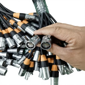Ethercon RJ45 Cat6 Network Cable with Shielded PVC Jacket and SFTP Shielding for LED Display Power Extension Cord (Male-Male)