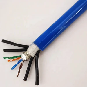 ROUSHENG Industrial Special Customized Stranded Conductor Silicone Rubber Cable 0.5/1.0/2.0mm Power Supply Plus RS485/Network/Tv