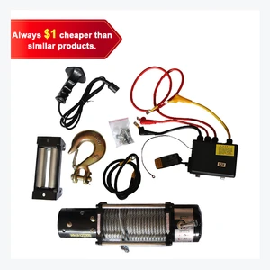 Customized Steel Portable 12V Electric Winch 9500-12000lbs Heavy Duty with Wireless Remote for Trailer Boat Lifting Towing Needs