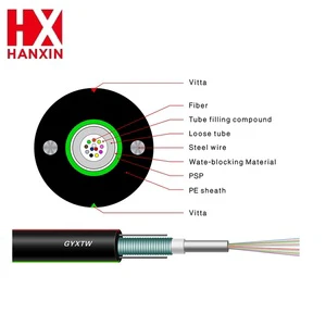 High Quality Optic Fiber Cable 4cores 12cores 24cores 12FO G652D PE Or LSZH Jacket Outdoor Aerial Fiber Optical Cable