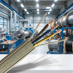 Elevator Special Accompanying Cable TVVB+2G Flat Load Bearing Multi-core Control Cable Power Cable