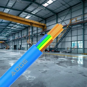 AOGE Pure Copper RVV Industrial Cable IP68 2-10 Core 0.5/0.75/1/1.5/2.5/4/6/10mm PVC Insulated Jacketed Power Signal Line