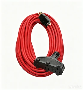 Industrial Workshop 50Ft Extension Cord 14Gauge 3 Wire Heavy Duty Kink Resistant Grounded Flexible Cable with Breaker
