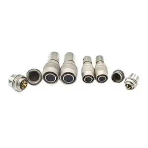 Industrial Camera HRS 4/6/7/10/12 Gold-Plating Pin Connector Plug Jack Aviation Compatible Fast Push Pull Self-Locking