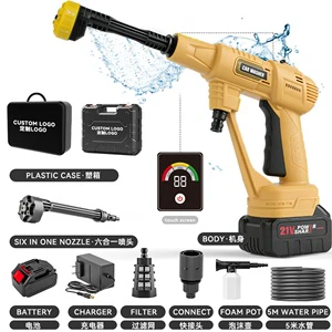 Multi - Accessories Home Outdoor or Yard Cleaning Lithium Battery High - Pressure Wireless Car Washer