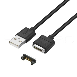 HytePro 4 Pin Magnetic Connector with Charging and Data Sync for Consumer Electronics & Industrial Devices M512