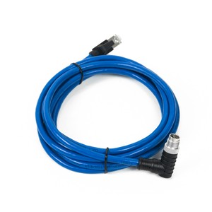 M12 Angled to RJ45 Connector EtherCat Cable 8 Pin A-Coded Industrial Camera Ethernet Cable