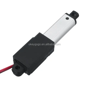 Linear Motion Actuator 75 Mm Stroke Mini Micro Electric Waterproof With Mounting Brackets