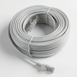 High Performance Cat6 Gigabit Ethernet Cable PE Oxygen-Free Copper Conductor IP54 Tensile Rope Wear Resistant Cross Skeleton