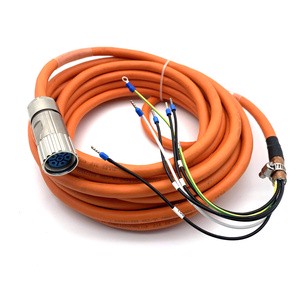 5 Conductor Fixed Installation V90 Servo Harnessing According Cable CAT5 Orange 1.5/3/5m/Customized