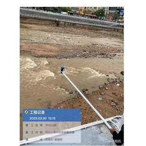 Solar Power Supply System Ultrasonic Reservoir Channel Water Level Monitoring Equipment