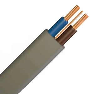 PVC Flexible Shielded Control Cable Multi-Core RVB RVVB RVV BVVB 2 Core Red Black Twin Instrumentation Pure Copper
