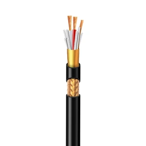 RVVP Shielded Control Cable 300/300V Multi-Core Stranded PVC EMI Protection Oxygen-free Copper IP68 for Industrial Automation