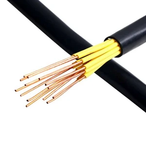 Insulated Flat PVC Power Cables Flexible Multi-core Control Cable