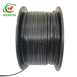 Outdoor 300V 1000ft Zip Cord Lamp Lighting Wire 18/2 SPT-1 Black 1000' Roll Wire
