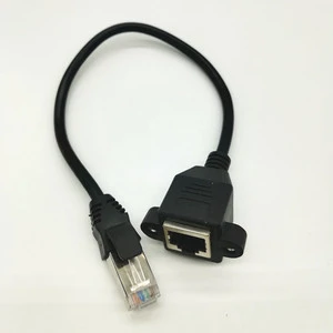 CAT 6 RJ45 Female Panel Mount RJ45 Extension Ethernet cat6 cable for network