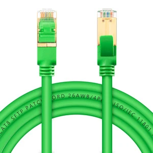 Cat8 Cat7 Cable Snagless SFTP PVC Ethernet Network Patch Cord 1M 3M 5M Support OEM