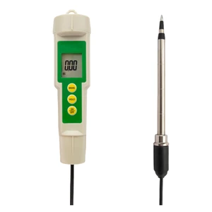 High Accuracy Digital Soil Conductivity EC/TDS/CF Tester Meter Waterproof Cable Probe for Hydroponic Agriculture