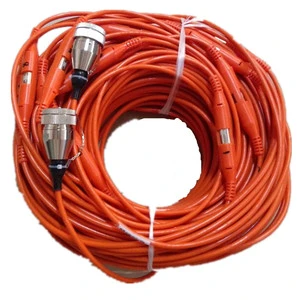 12channels and 24channels Seismic Survey Cable Geophone Seismic Cable Seismograph Cable for Refraction, MASW, Reflection