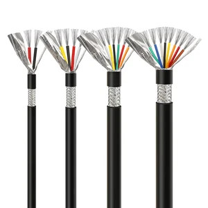 Wholesale UL2464 Multi-core Control Cable Shielded Wire 2-8 Cores 30 16AWG Twisted Pair with Aluminum Foil Weaving