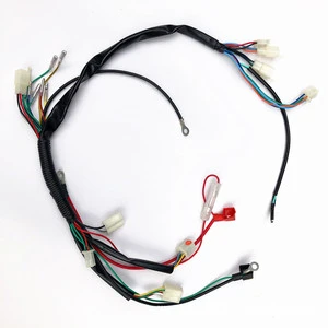 Custom Motorcycle Engine Connector Parts Wire Cable Assembly Car Automotive Complete Motorcycle Wiring Harness