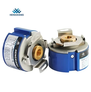 HENGXIANG K48 Hollow Shaft Incremental Encoder Wire Saving TTL 8 Wires UVW 10000PPR IP50 Protection For Sanyo Denki Servomotor