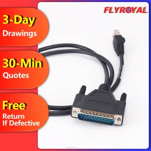 Custom D-SUB Cable DB15 Male To RJ45 Cat5 Wire Printer Expansion Data Cable 15-Pin Connector PVC Pure Copper Wiring Harness