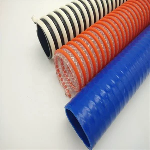 Corrosion Resistant PVC Spiral Hose, Rigid Helix Reinforced Suction Pipe For Chemical Industry Drainage And Acid Alkali Transfer