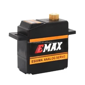For EMAX ES09MA Swash Metal Analog Gear Servo For 450 Helicopters 4.8-6V 2.3Kgf.cm 0.12Sec/60° 2.6Kgf.cm 0.08Sec/60° At No Load