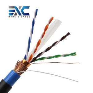 EXC New Machine Produces Cat7 SFTP Ethernet LAN Cable 24AWG Bare Copper/CCA 305m CE Certified