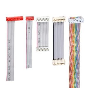 Custom Cable Wire Harness IDC Flat Cable Flexible 2-40 Pin All Kinds Of Ribbon Cable