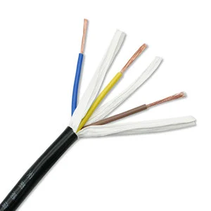 Flexible Multi-conductor Cable Wire RVV 300V 500V 2-core 1 1.5 2.5mm² Copper Core PVC Insulated Power Cable For LED Lighting