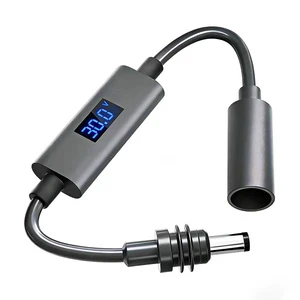 12V 24V DC 5521 Power Cable With Voltmeter For Starlink Mini DC 5.5 X 2.1mm Male To Female Extension Cord