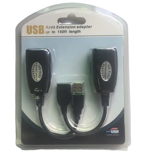 USB to RJ 45 extension cable up to 150 feet length rj45 amplifier