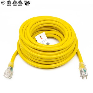 US ETL Certified 3-Prong 12A Waterproof Extension Cable Heavy Duty NEMA 5-15p Power Cord With SJTW Wire Type