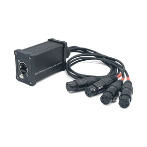 Best Price 4 XLR Female 3-5pin to RJ 45 Female RJ45 Connector Network Extension Cable