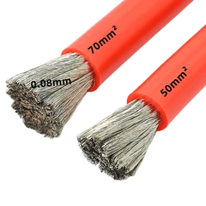25mm2 50mm2 70mm2 90mm2 High Temperature Wire Heat Resistant Cable Silicone Copper Wire For RC Car Plane Lipo Battery Motor ESC