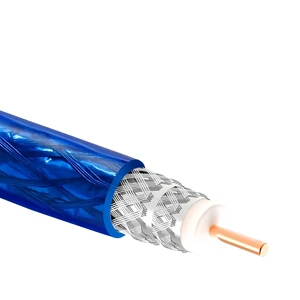 Factory Customized Coaxial Digital TV Cable Double Shielding Copper Wire Cable Communication Cables