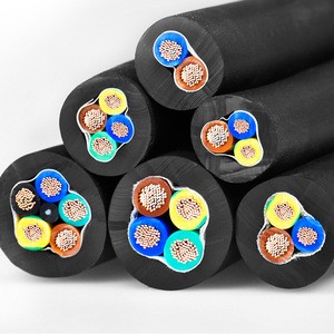High Quality JHS Waterproof Rubber Submersible Cable 2 3 4 5 Core 0.75mm2 1.5mm2 Flexible Jhs Rubber Submersible Cable Wire