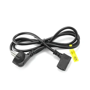 Sipu Factory Supply Power Cord 90° Bent IEC C13 to EU Plug 1.8M Custom Logo Private Label Power Cable for Mechanical Equipment