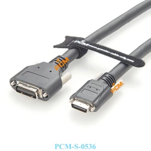 PoCL Camera Link MDR26 to SDR26 Male Drag Chain Cable Assembly for Machine Vision Frame Grabber Receiver Card AVT Dalsa CCD