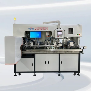 Fully Automatic Three-Plug Power Cord Machine Cable Manufacturing Equipment 1000-1500PCS/H Capacity for PVC/Rubber Wires