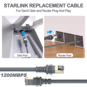 Utech Factory Wholesale Starlink Waterproof Cable Extender Kit V3 Replacement Extension Cable for Starlink Gen 3