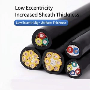 Low Smoke Zero Halogen Shielded Soft Cable WDZ-RYYP WDZN-RYYP Anti-Interference Multi Core Control Wire For Commercial Building