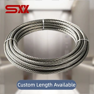 OEM Custom Elevator Wire Rope 8mm 8*19S FC Natural Fiber Core Traction Lift Cable Factory Direct Wholesale