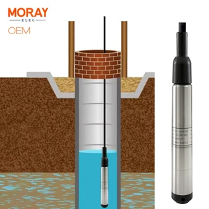 Moray ME402W Small Diameter 19mm Probe Hydrostatic Dam Pond Submersible Level Sensor Stainless Steel 304/316L IP68 0.1%