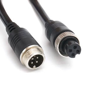 Custom Rousheng 4 Pin Industrial Backup Camera PE Insulated Coil Cable for Car RV Truck Trailer Bus