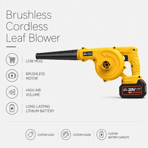 20V MAX Brushless Cordless Air Blower High Power Portable Professional OEM/ODM Factory Supply Best Quality Super Tool Upgrade